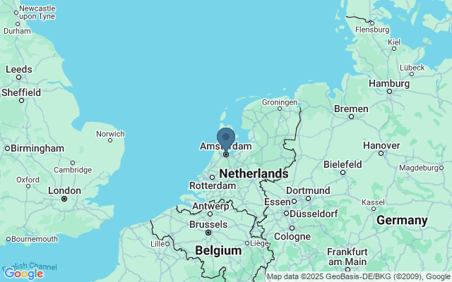 Kaart met locatie Amsterdam Dungeon